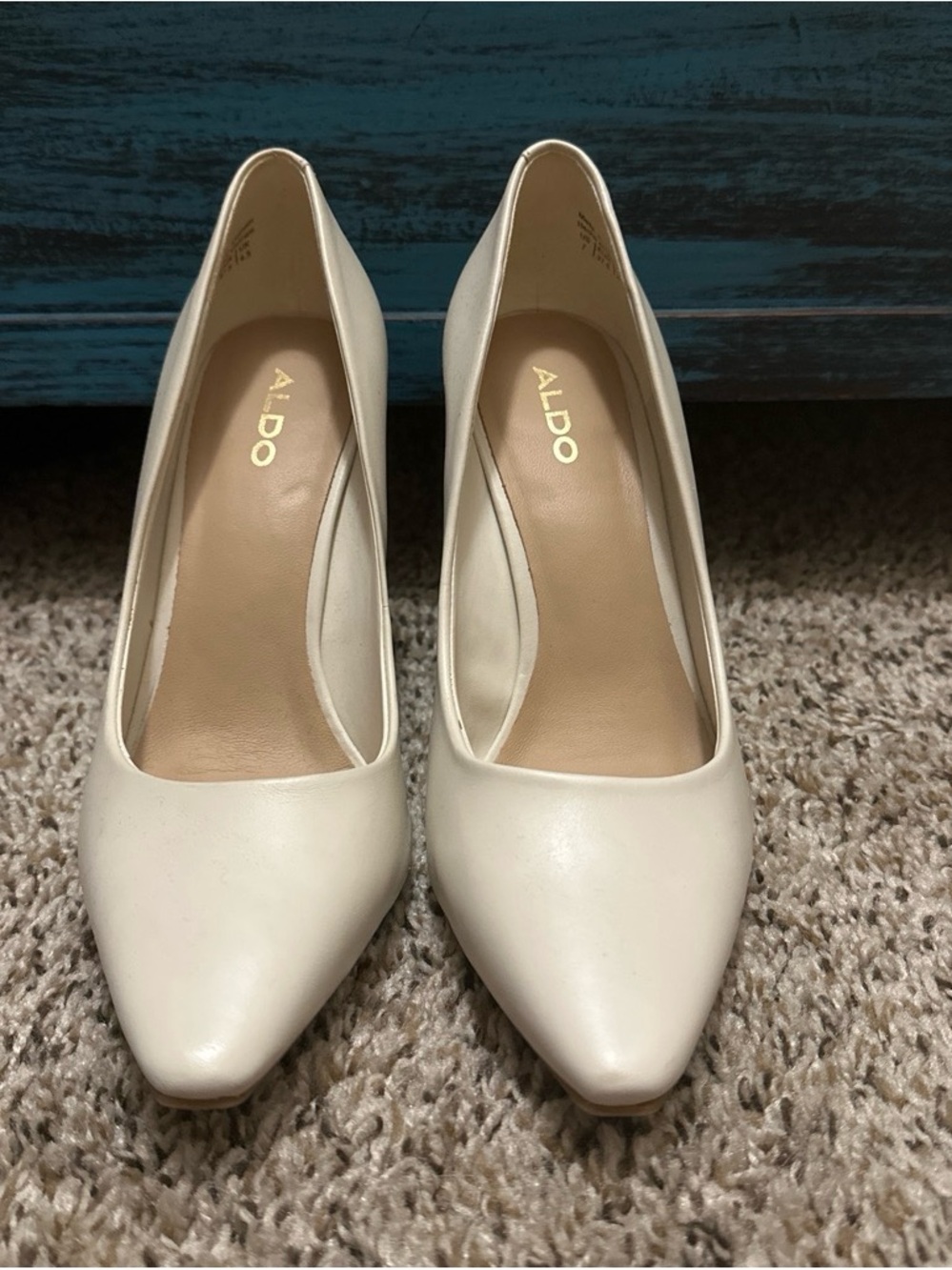 ALDO Ivory Pointed-Toe Pumps